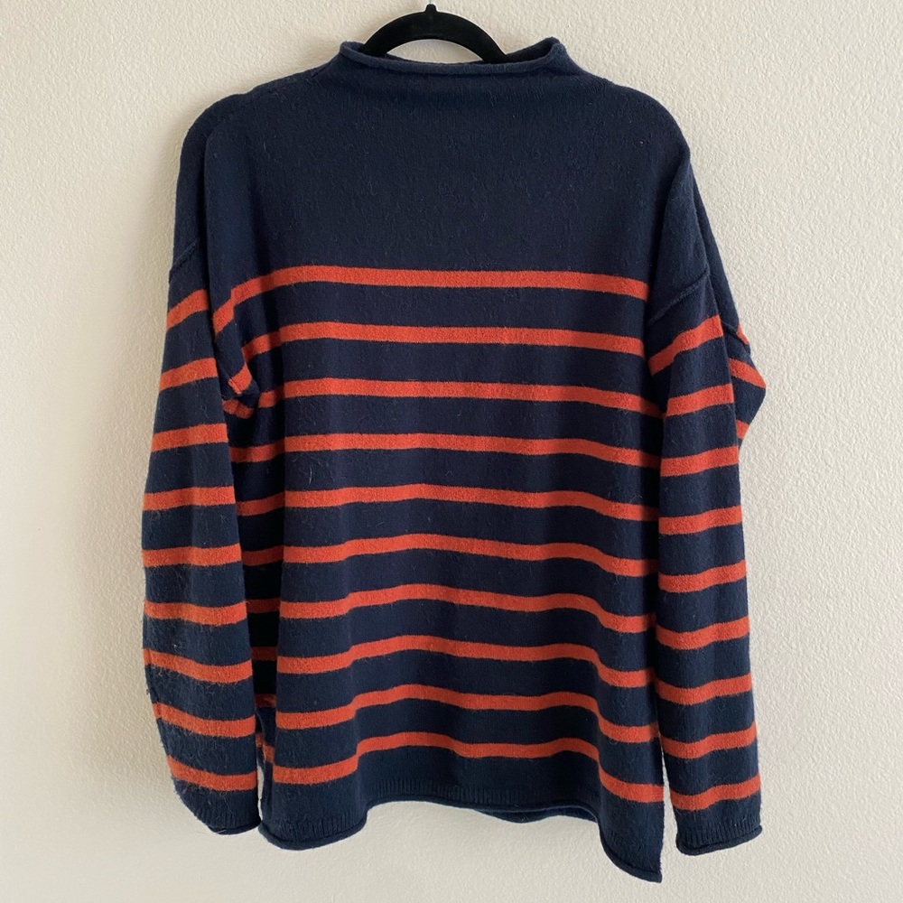 Striped Whitworth Mockneck Sweater in Coziest Yarn || NWT Madewell Sweater